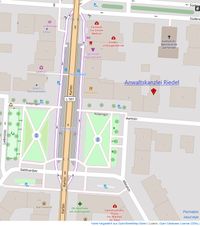 Karte hergestellt aus OpenStreetMap-Daten |Lizenz..: Open Database License (ODbL)